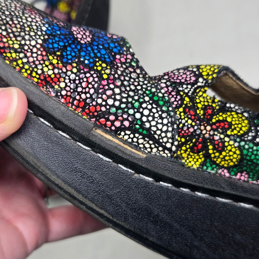 Alegria Dayna Floral Mosaic Mary Jane Shoes Womens 41 Leather Comfort DAY-564 - Picture 12 of 13
